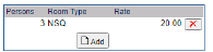 Per Person Adjustment section showing an entry for an additional charge example